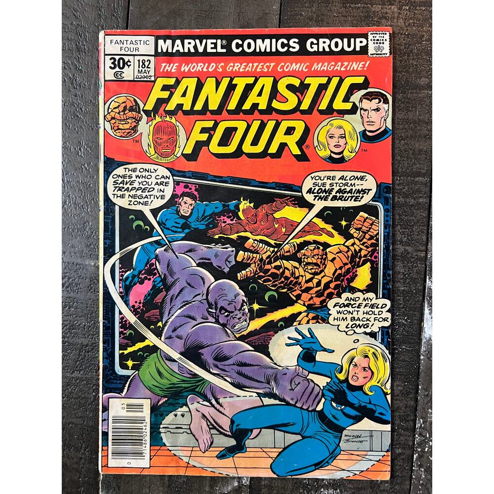 VINTAGE 1977 Marvel "THE FANTASTIC FOUR" #182 - VF - Almost 50 years old!